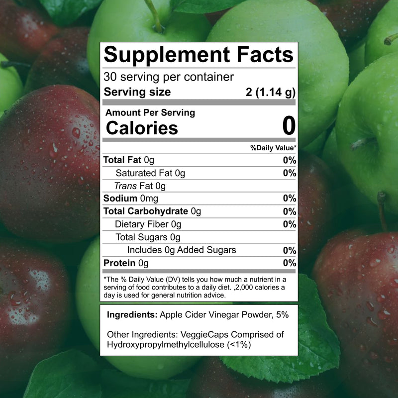 Apple Cider Vinegar Capsules (60 Capsules)