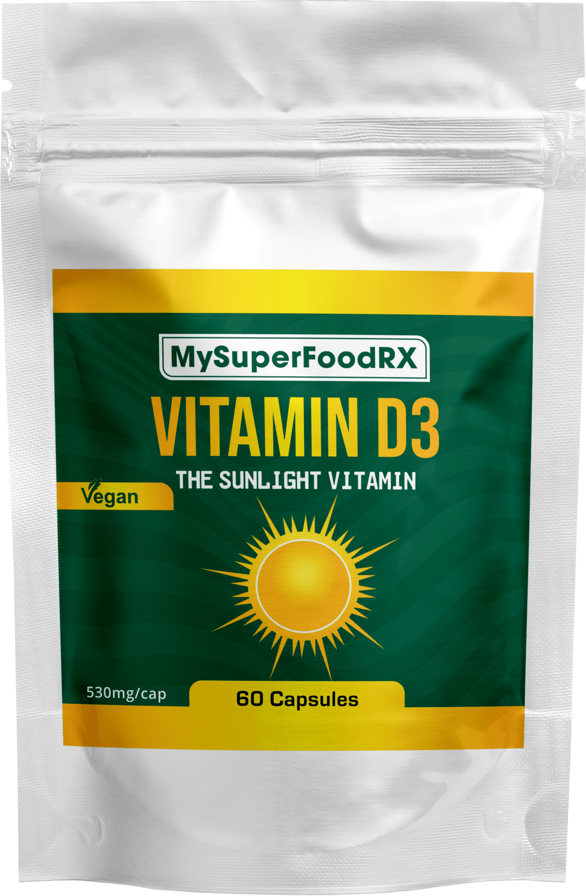MySupeerFoodRX Vitamin D3 Capsules - Mysuperfoodrx
