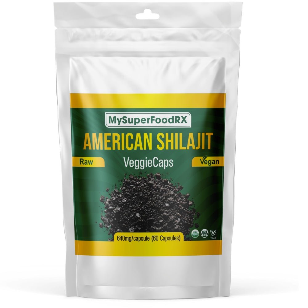 MySuperFoodRX American Shilajit Capsules - 60 Capsules - Mysuperfoodrx