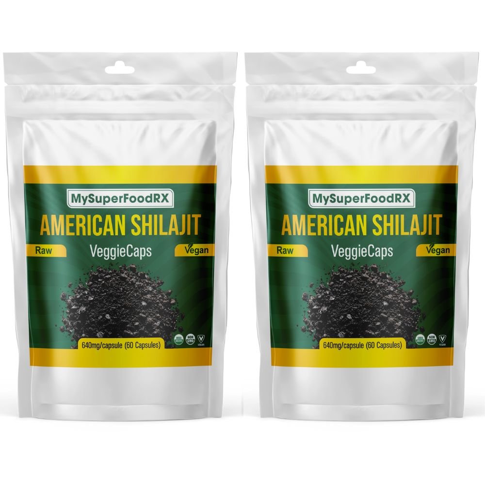MySuperFoodRX American Shilajit Capsules - 60 Capsules - Mysuperfoodrx