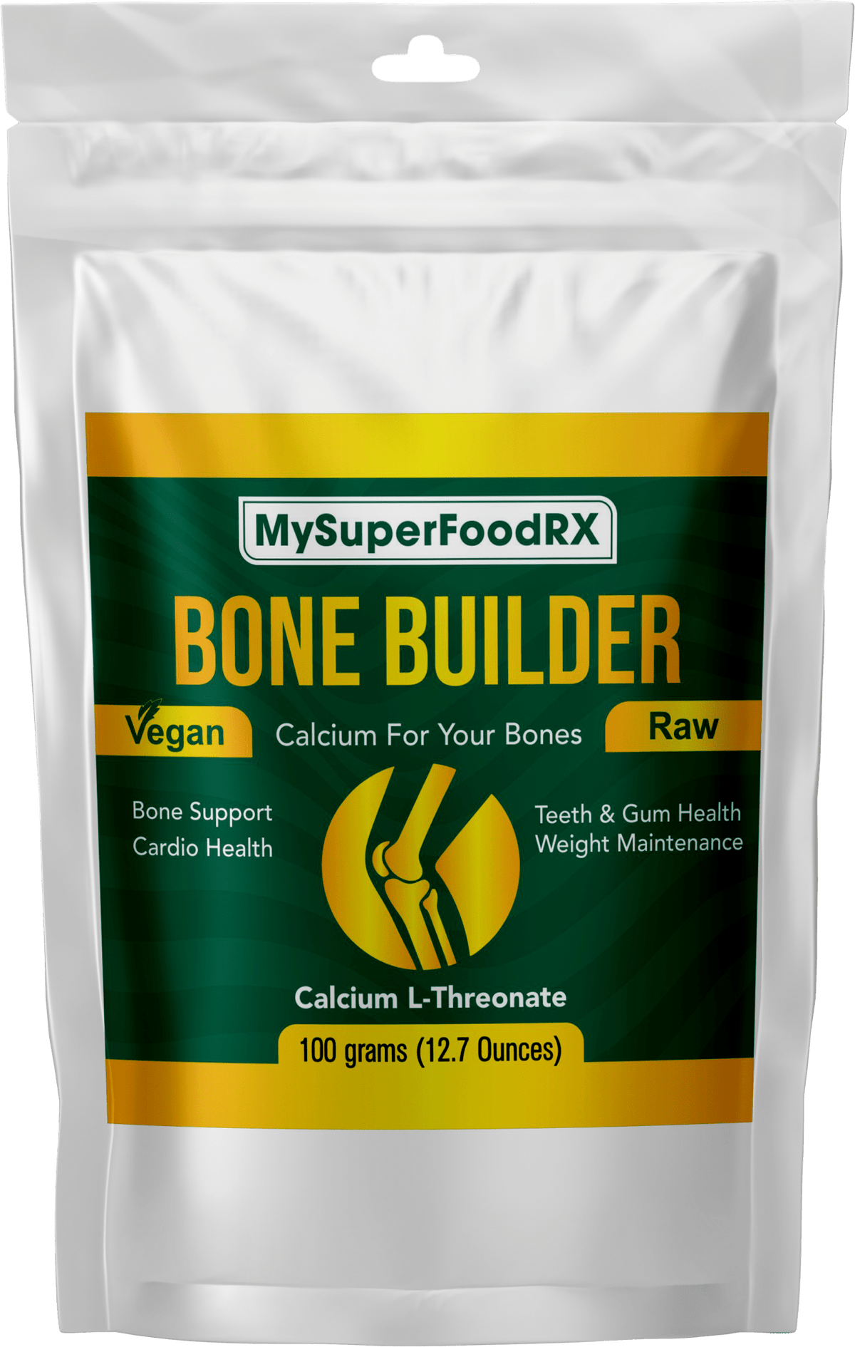 MySuperFoodRX Calcium L - Threonate - Bone Builder 100g Powder - Mysuperfoodrx