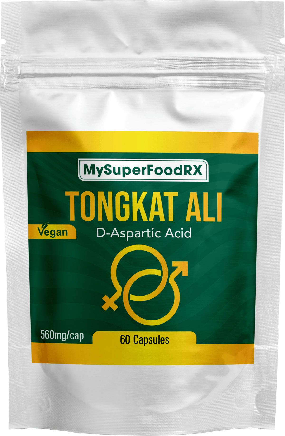 MySuperFoodRX Tongkat with D - Aspartic (60 Capsules) - Mysuperfoodrx