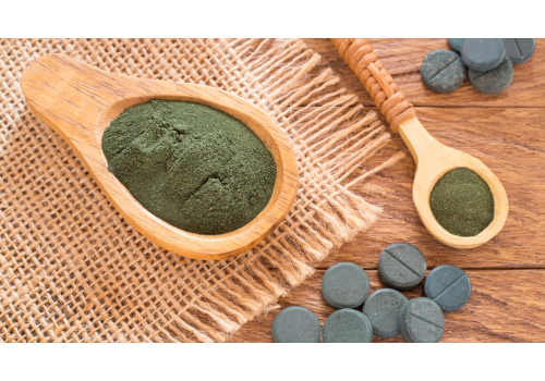 Chlorella food supplement for nutrient absorption