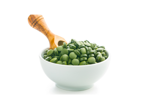 Chlorella food supplement for stress relief