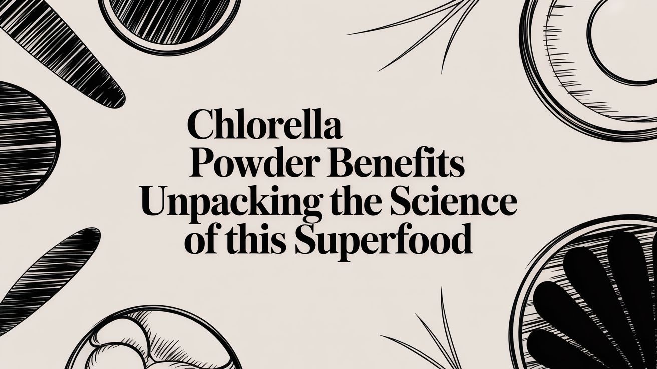 Chlorella Powder Benefits Unpacking the Science of This Superfood