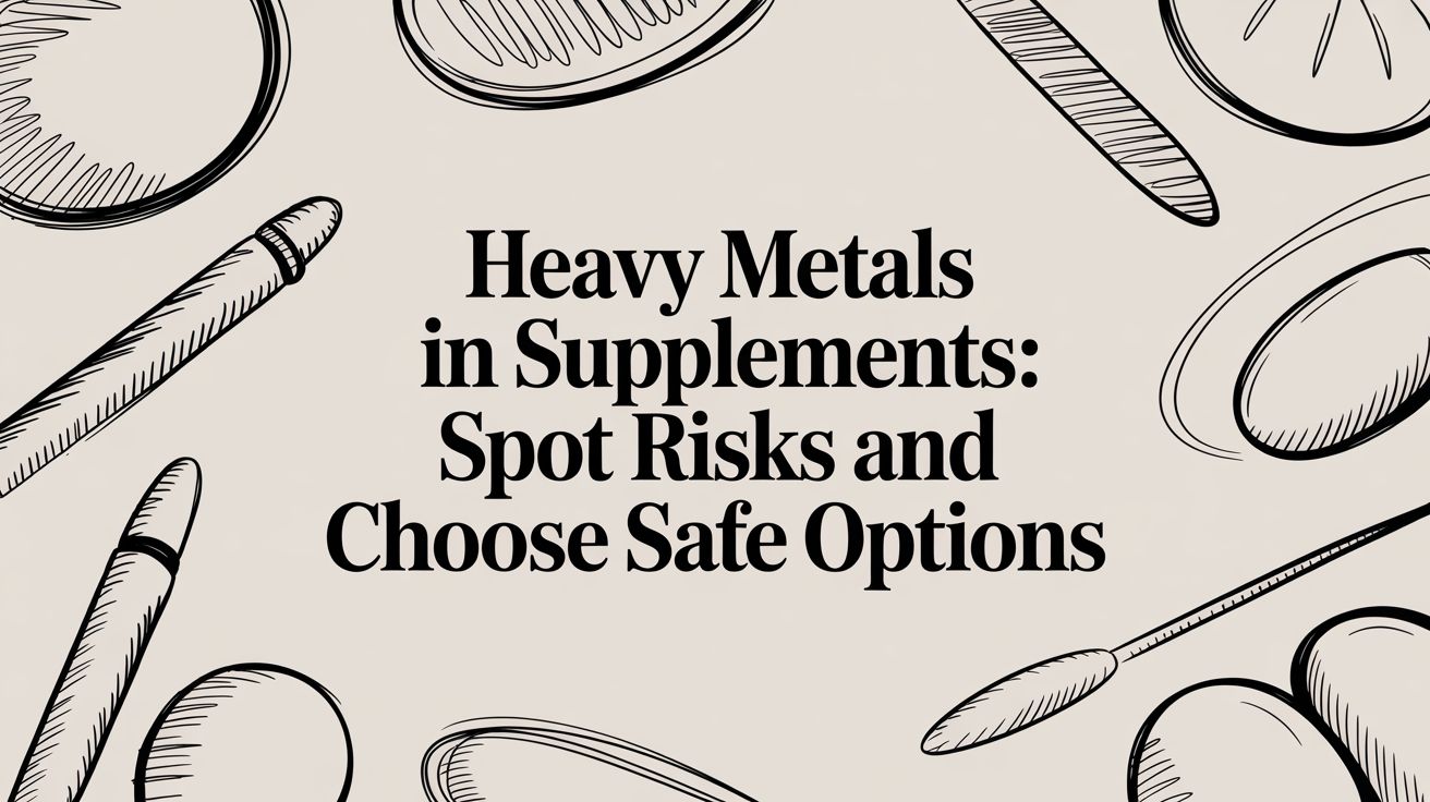 Heavy metals in supplements: Spot risks and choose safe options - Mysuperfoodrx