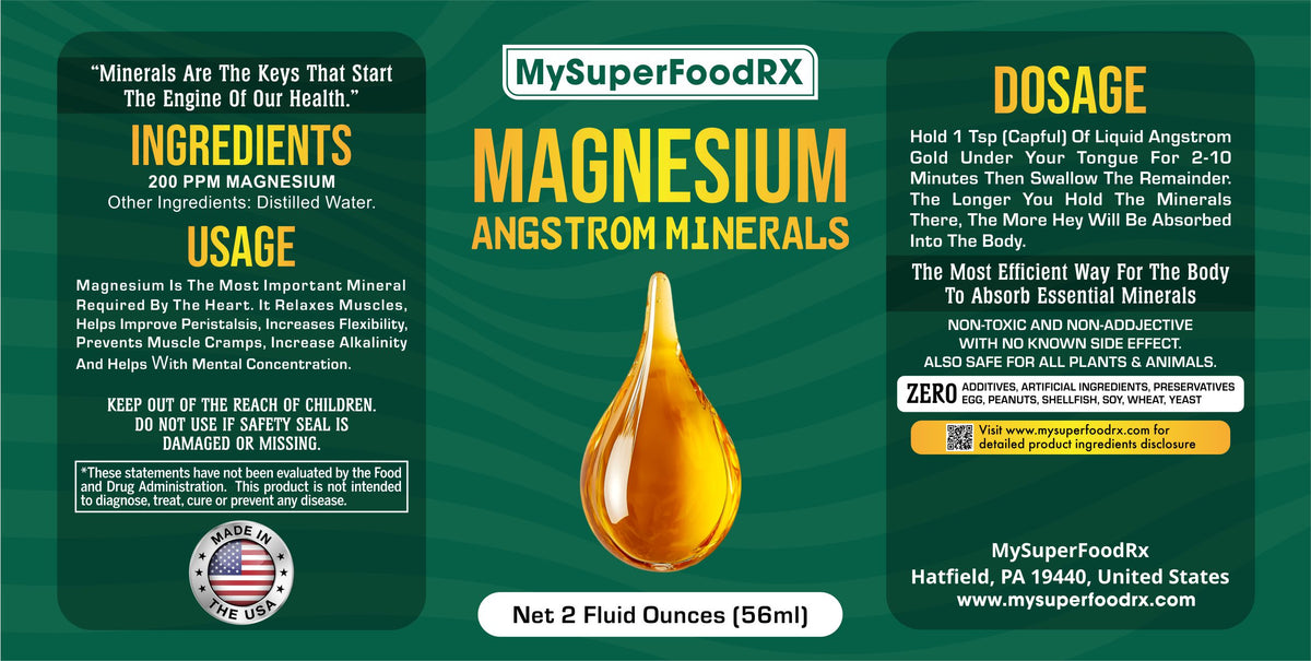 MySuperFoodRX Magnesium - 2oz Bottle