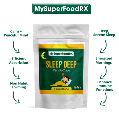 Sleep Deep Herbal Sleep Aid - Promotes Restfulness & Stress Relief - Made in USA - 60 Capsules