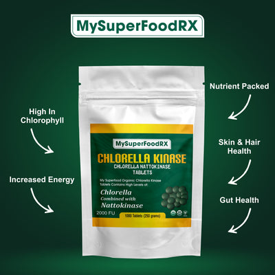 Chlorellakinase Tablets - Chlorella With Nattokinase (10%)