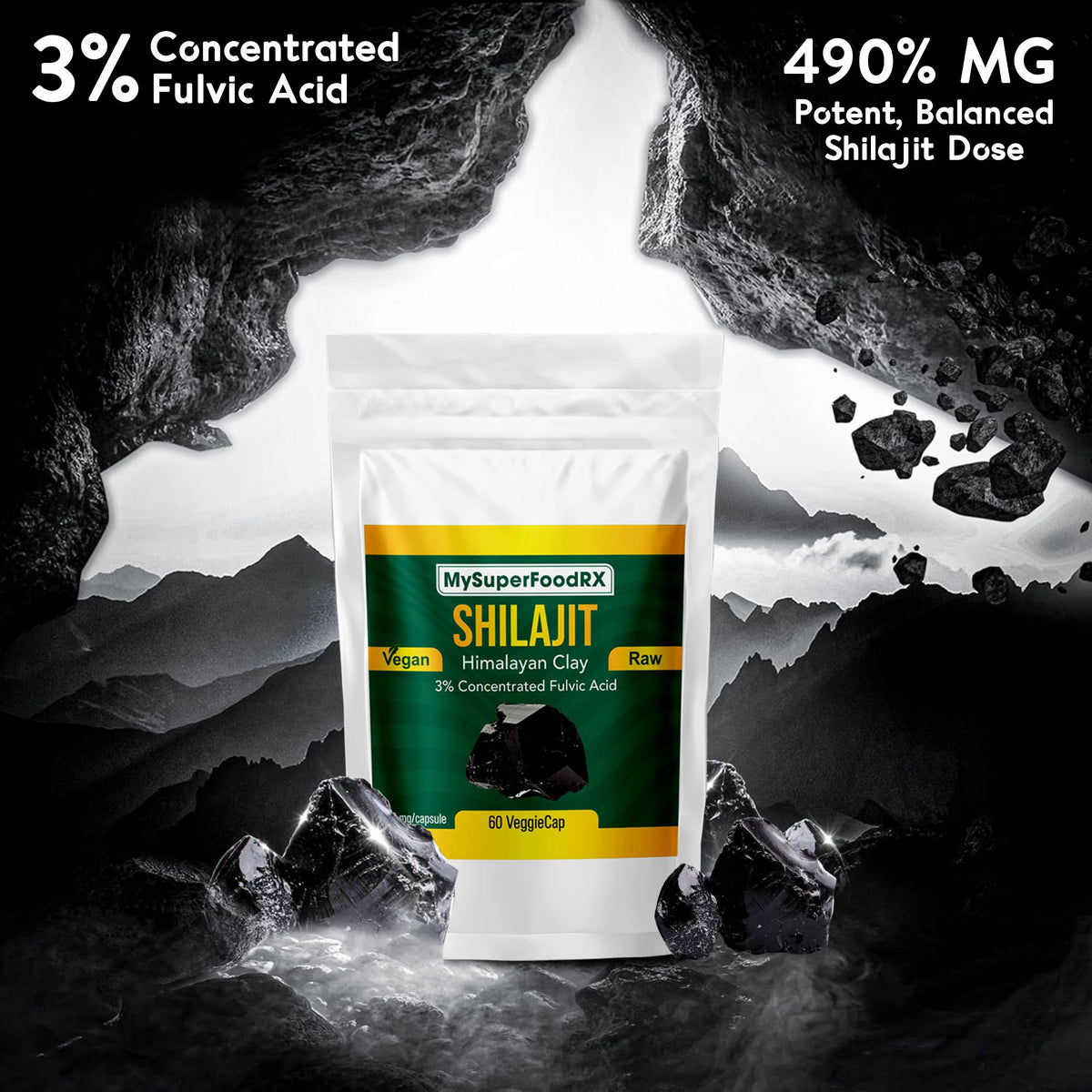 MySuperFoodRX Himalayan Shilajit Capsules