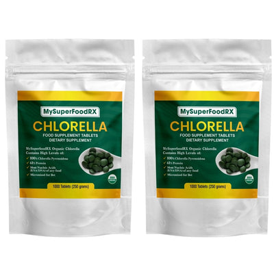 100% Organic Chlorella - 1000 Vegan Tablets