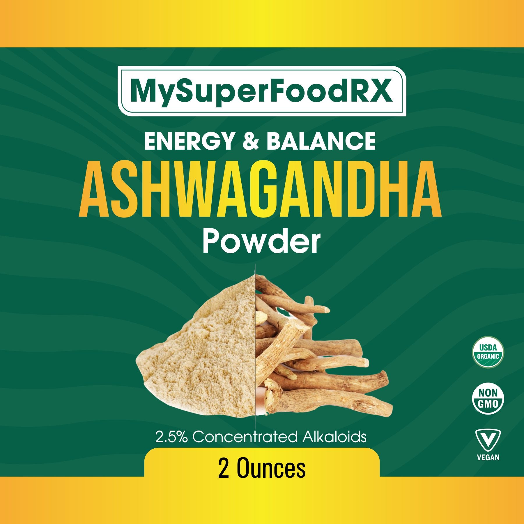 a bag of ashwagandhaa powder