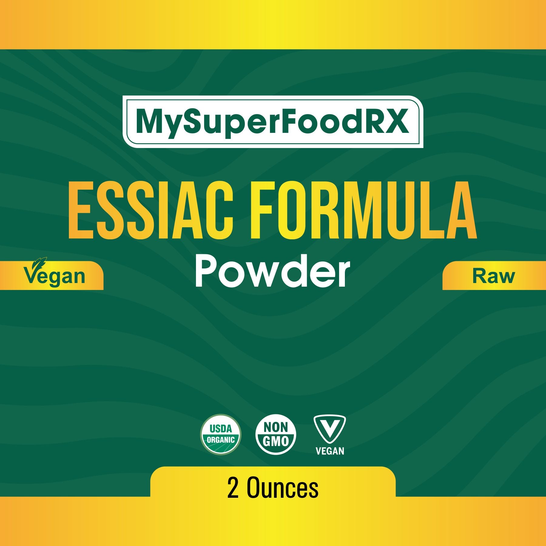 the label for my superfood rx essiac formula powder