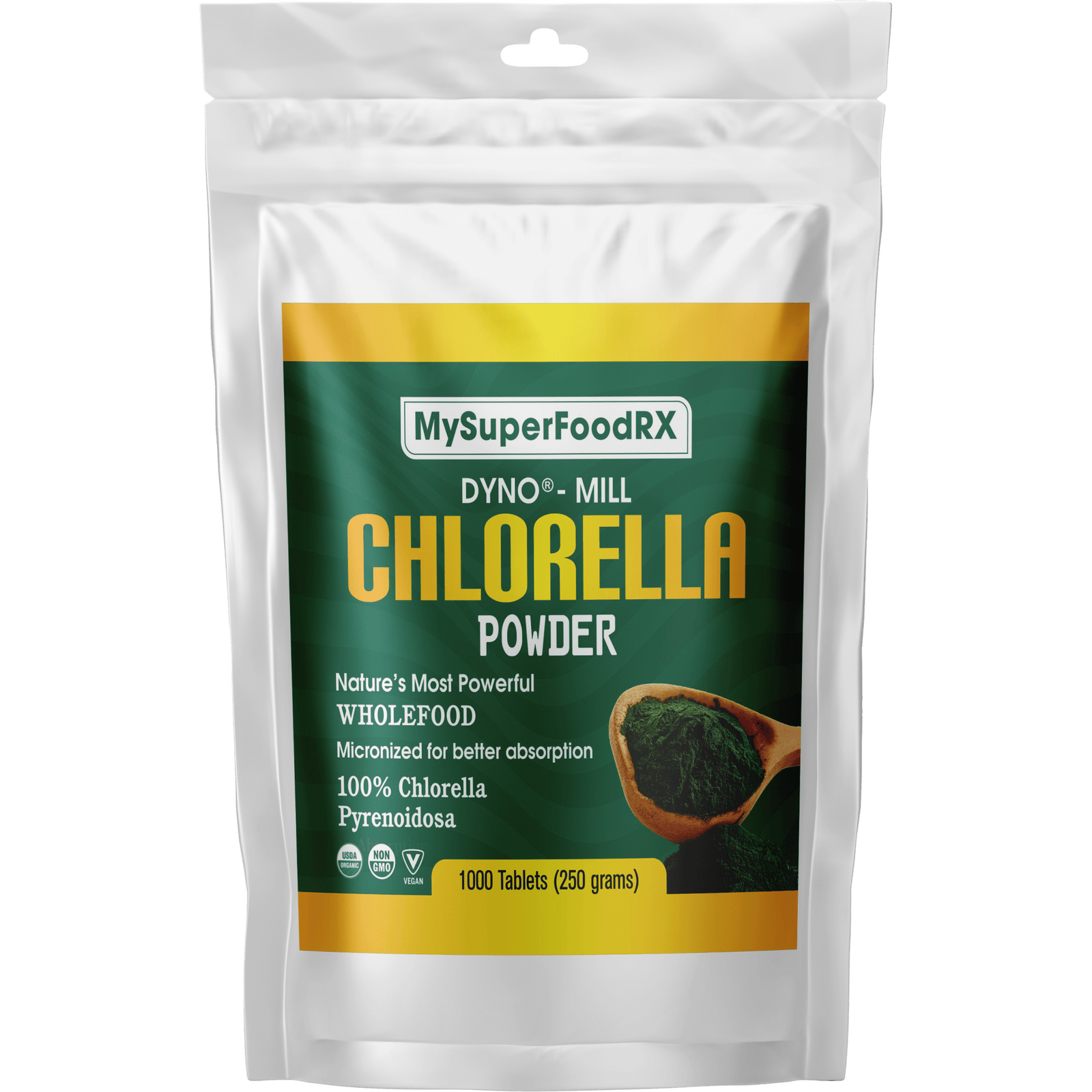 DynoMill 100% Chlorella Powder 250g - Mysuperfoodrx
