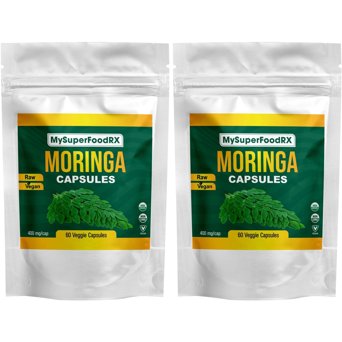 Moringa Capsules - India&#39;s Miracle Tree for Cardiovascular &amp; Eye Health (60 Capsules) - Mysuperfoodrx