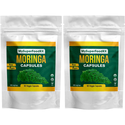 Moringa Capsules - India's Miracle Tree for Cardiovascular & Eye Health (60 Capsules)