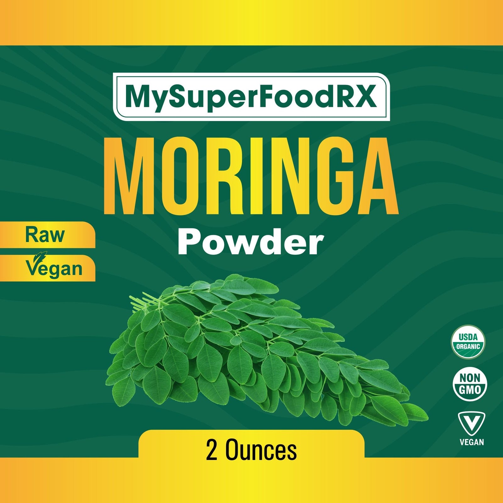 Moringa Powder - Natural Cardiovascular & Eye Health Support - Rich in Vitamin A - Made in USA - Mysuperfoodrx