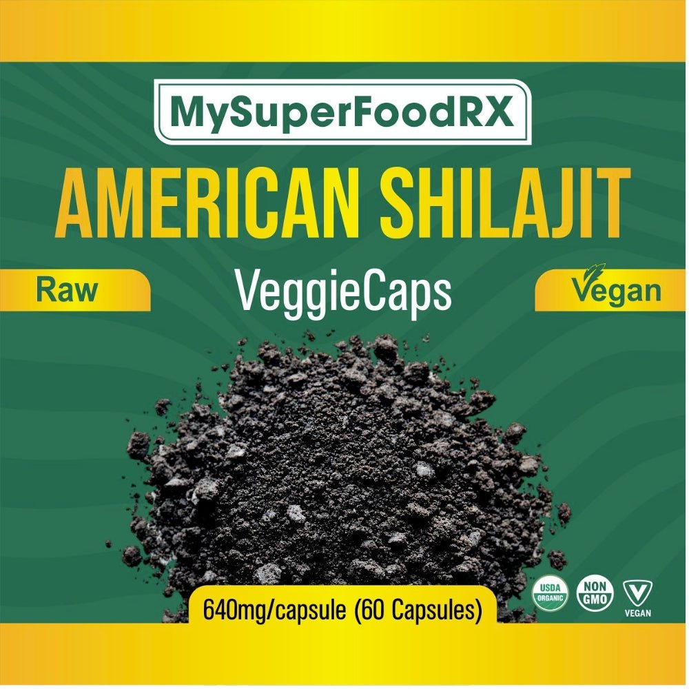 MySuperFoodRX American Shilajit Capsules - 60 Capsules - Mysuperfoodrx