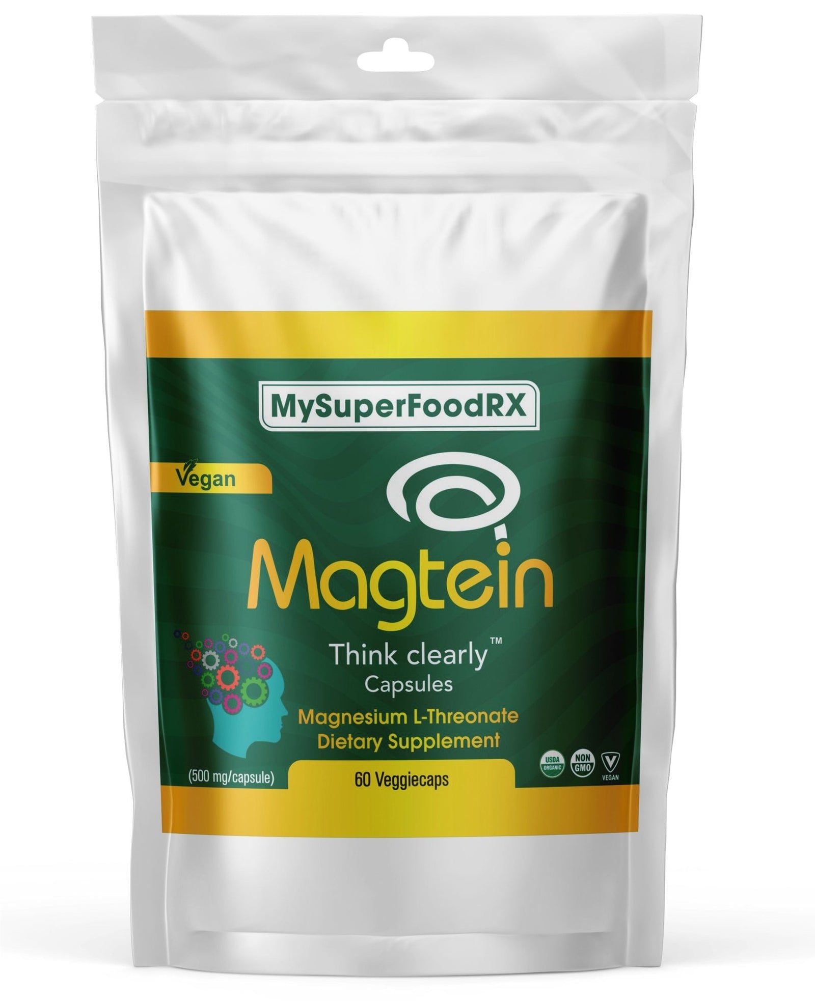 MySuperFoodRX Magtein Capsules (60 Capsules) - Mysuperfoodrx