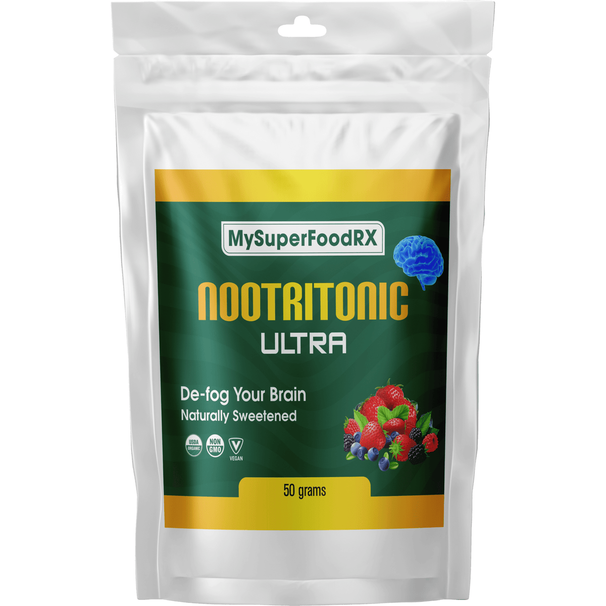 Nootritonic Ultra Powder 50g - Brain Nourishment for Optimal Function - Mysuperfoodrx