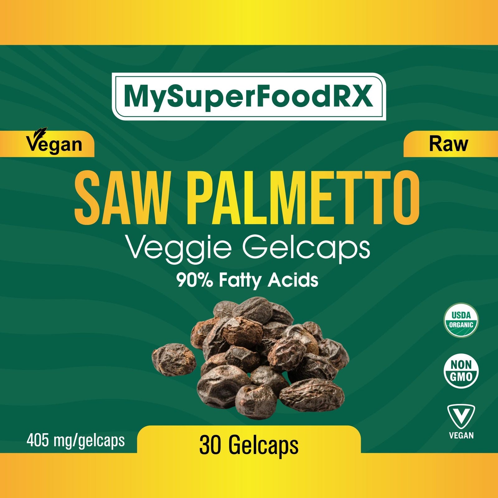 Saw Palmetto Prostate Health Supplement - Hair Loss Prevention & Testosterone Boost - 30 Capsules - Mysuperfoodrx