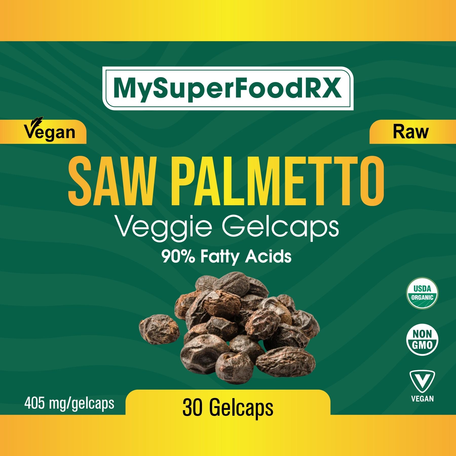 Saw Palmetto Prostate Health Supplement - Hair Loss Prevention & Testosterone Boost - 30 Capsules - Mysuperfoodrx