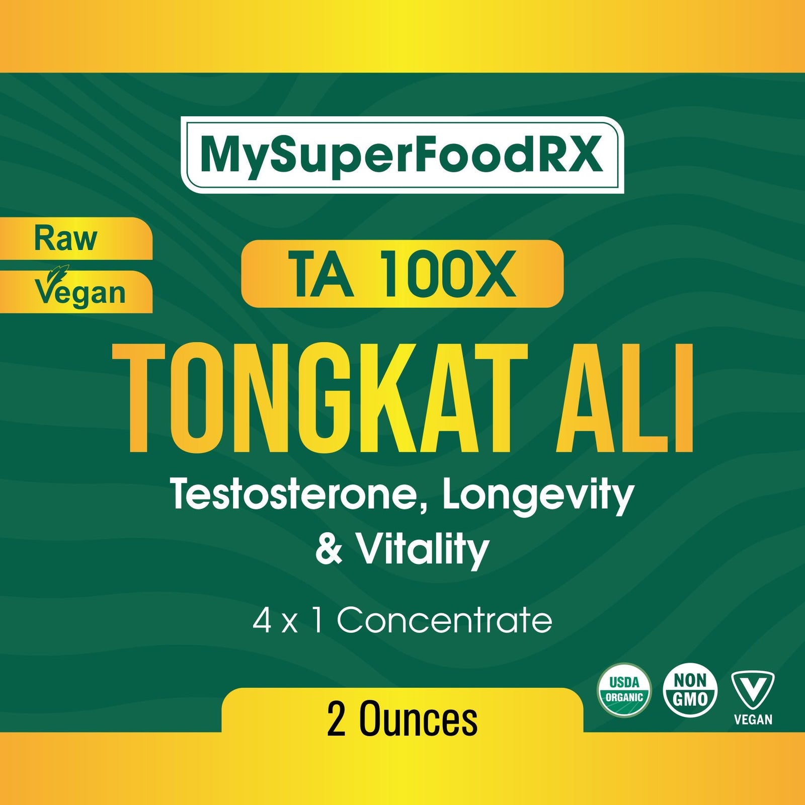Tongkat Ali 4x1 Powder for Testosterone Boost - 2 Oz - Mysuperfoodrx